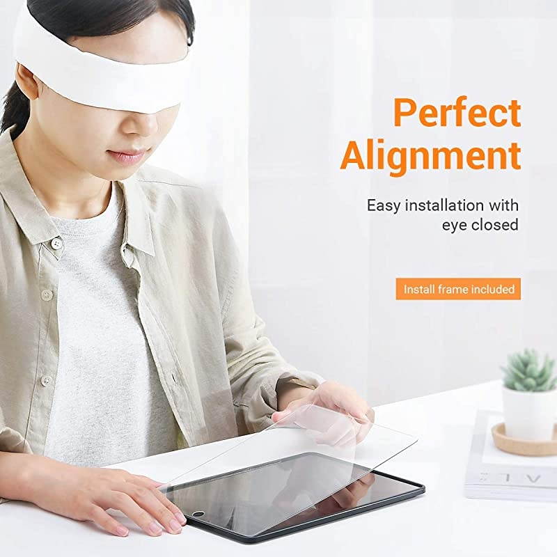 2 PACK iPad Mini 5 2019 iPad Mini 4 Screen Protector  iPad Mini Tempered Glass ScratchResistant9H HardnessAnti FingerprintINSTALL FRAME Compatible with iPad Pencil