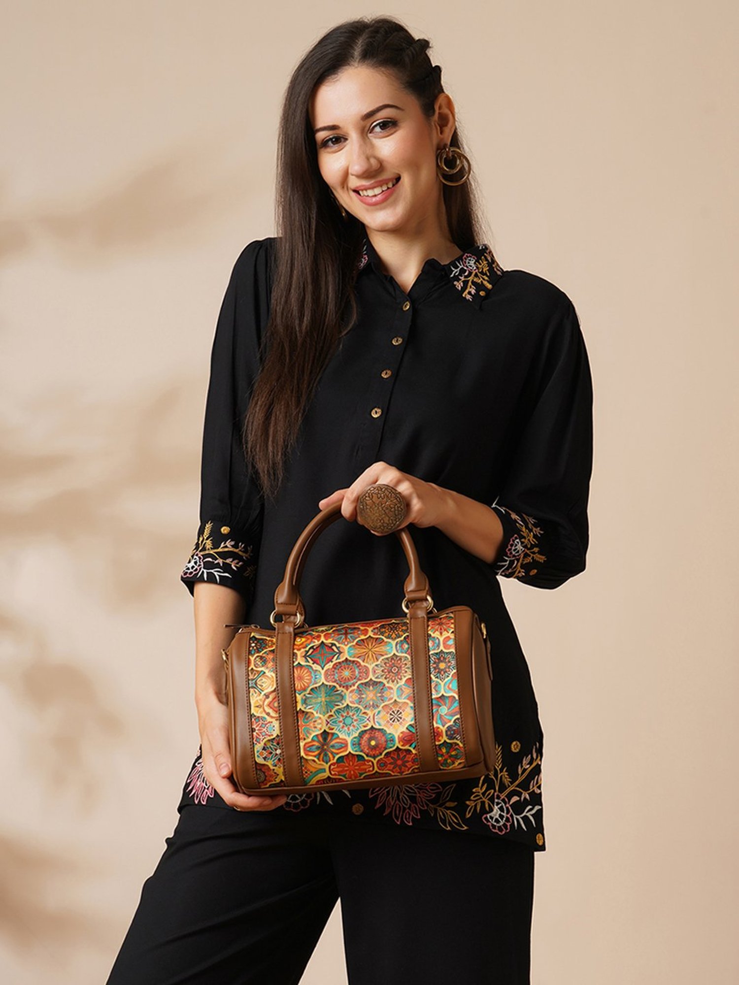 Tohl Fenwick Black Leather Medium Backpack