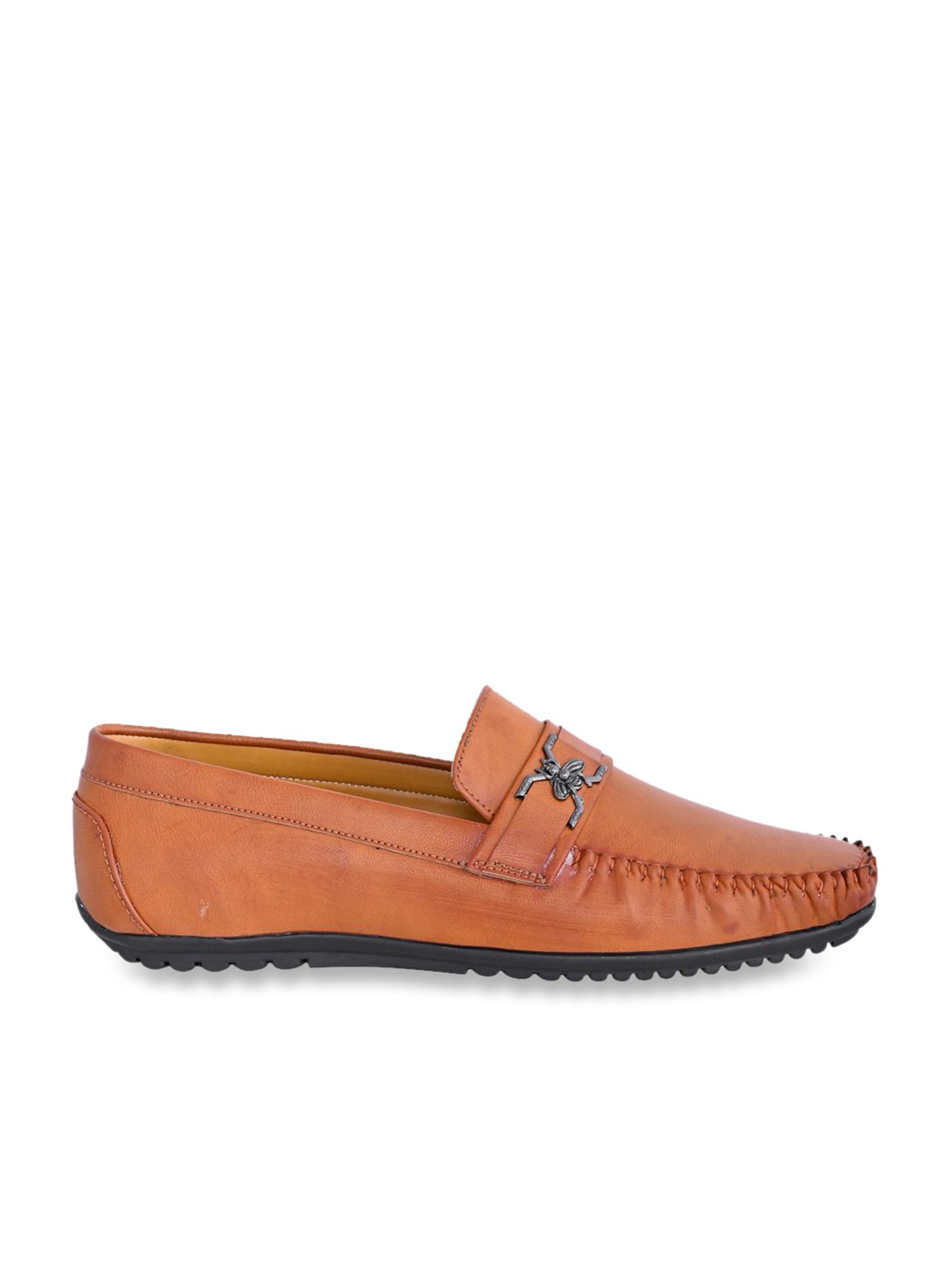 Carlton London Men's Tan Casual Loafers