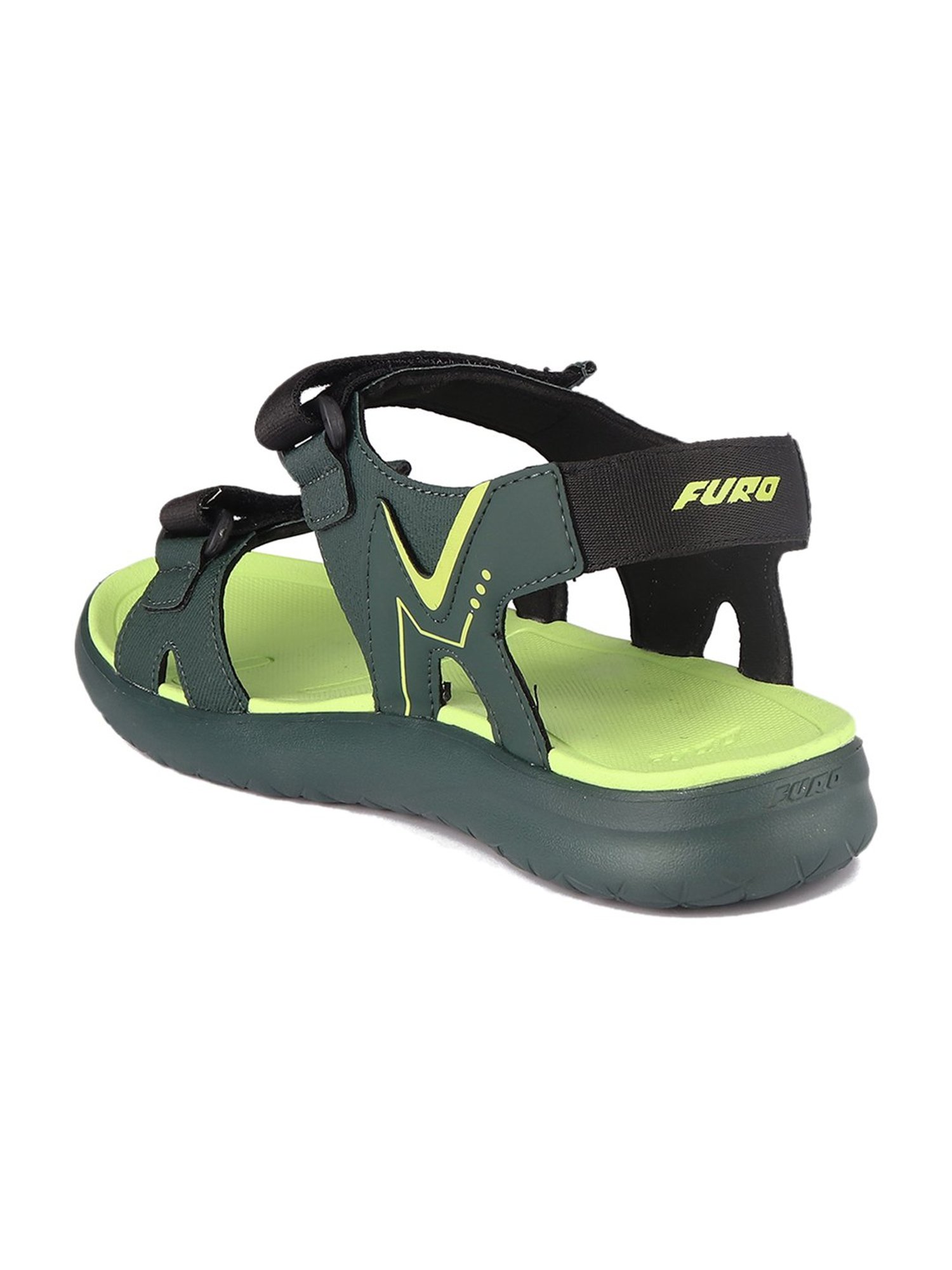 Furo by Red Chief Men's Forest Green Floater Sandals