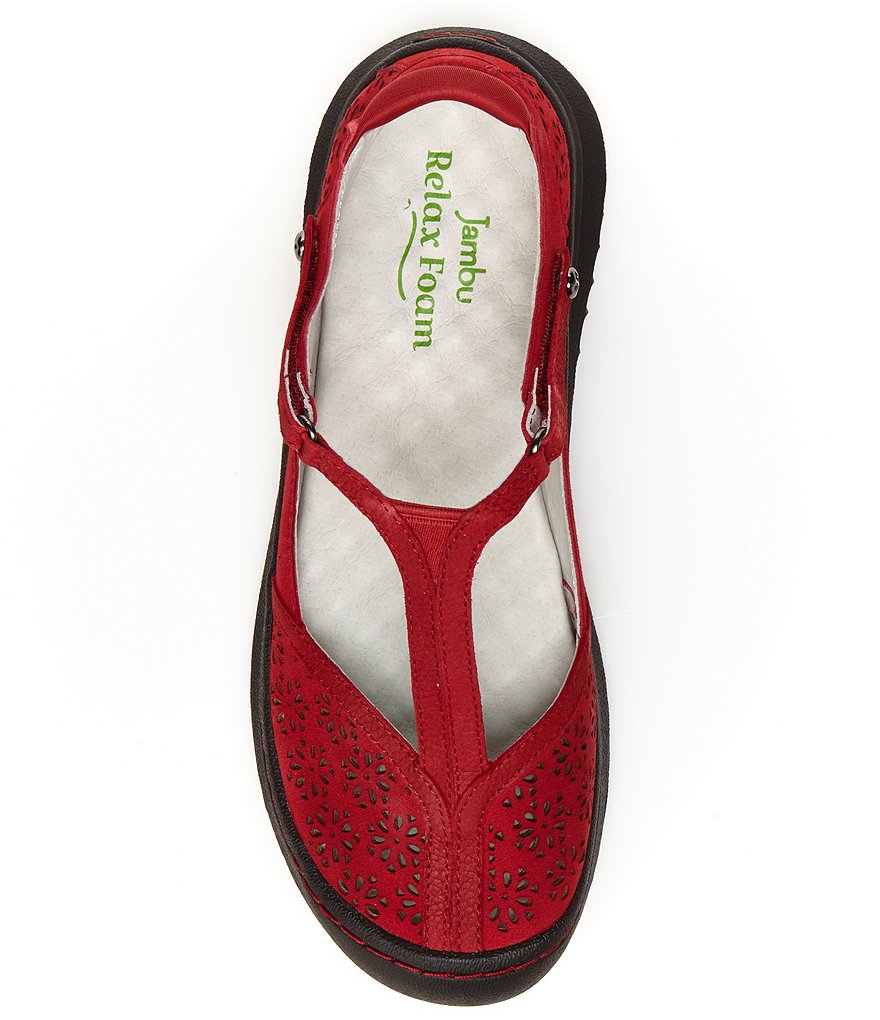 Jambu Creek Suede T-Strap Flat Shoes