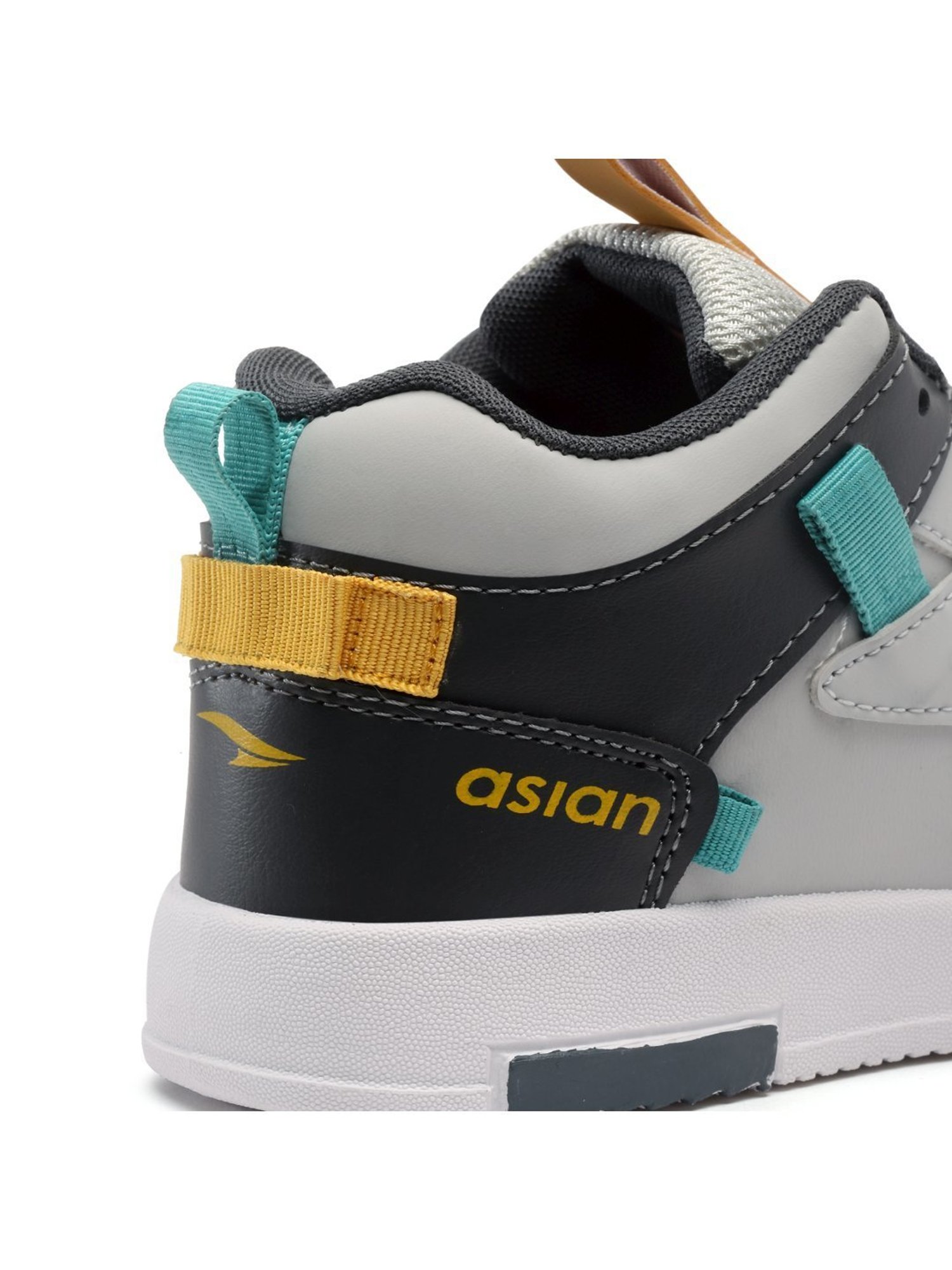 Asian Men's Grey Ankle High Sneakers