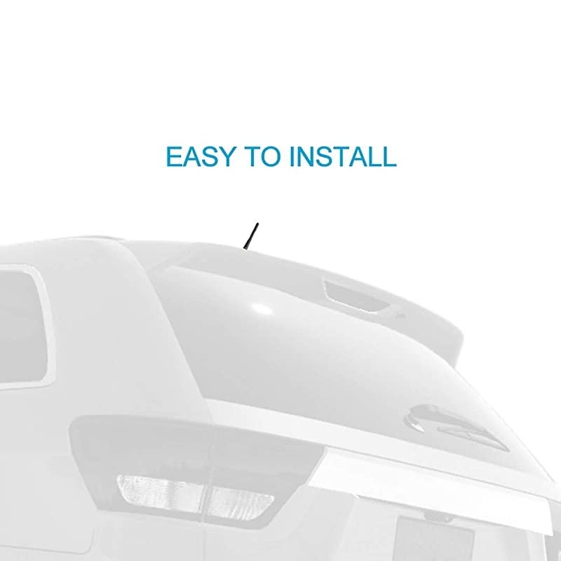 Radio Antenna for Jeep Wrangler 13-inch Flexible Metal Car Radio Antenna for 2007 to 2020 Jeep Wrangler JK JKU JL JLU Sahara Rubicon 2 4 Door Gladiator