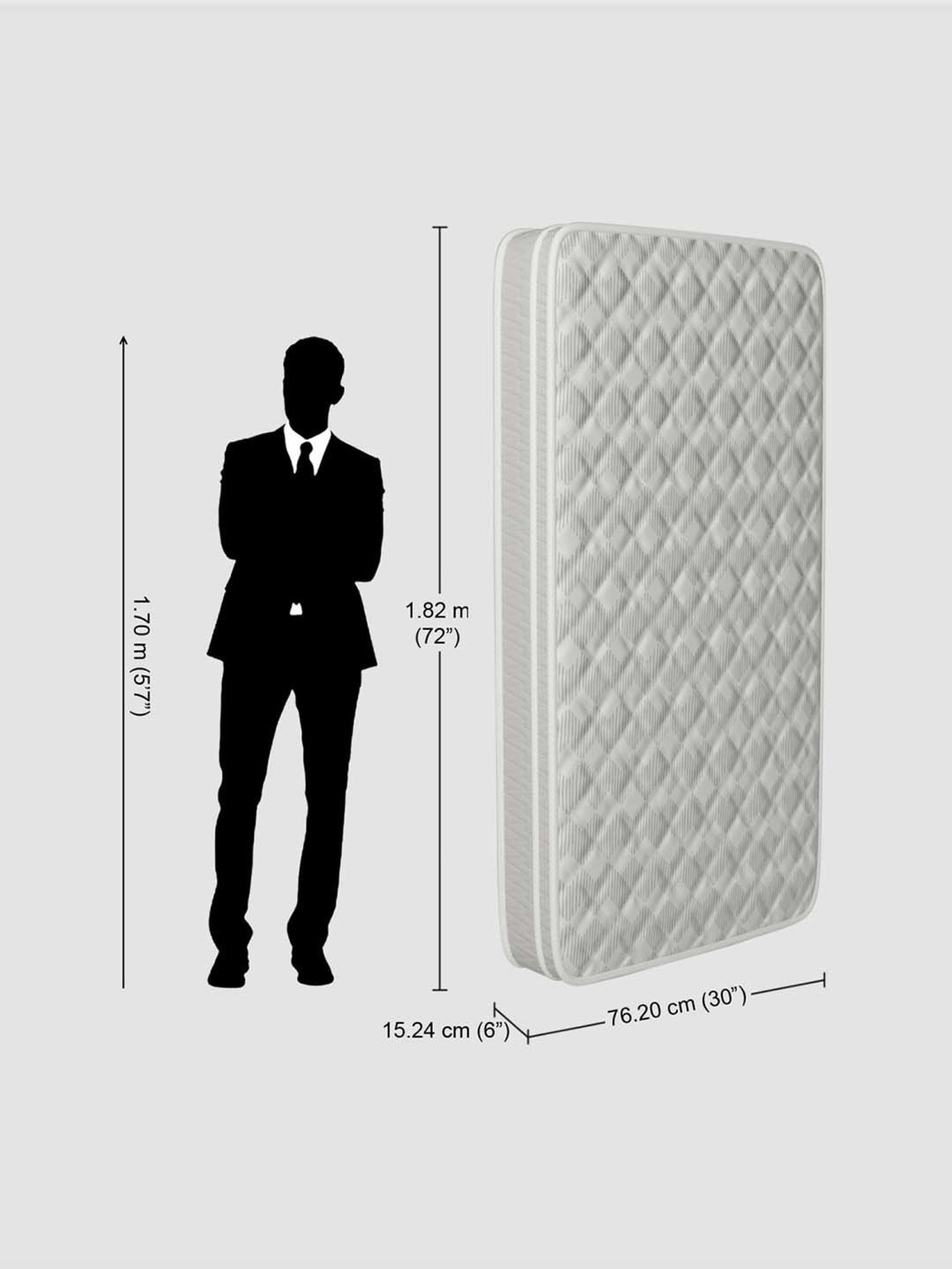 Duroflex Live-in Adapt Grey Foam New Gen Smart Design Flippable Adjustable Double Mattress