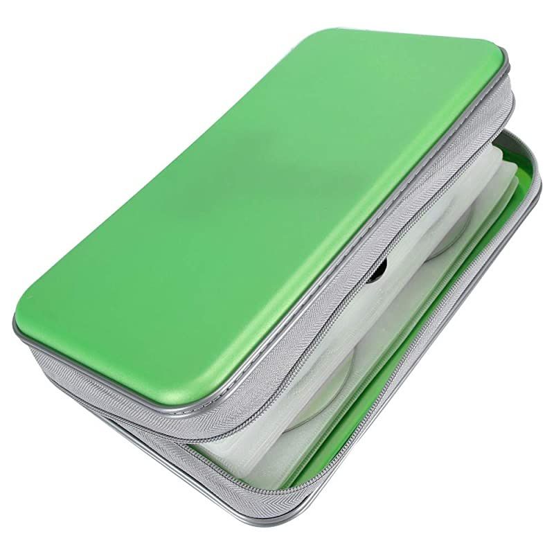 80 Capacity Heavy Duty CDDVD Wallet Binder Storage Case Bag Holder Booklet Green