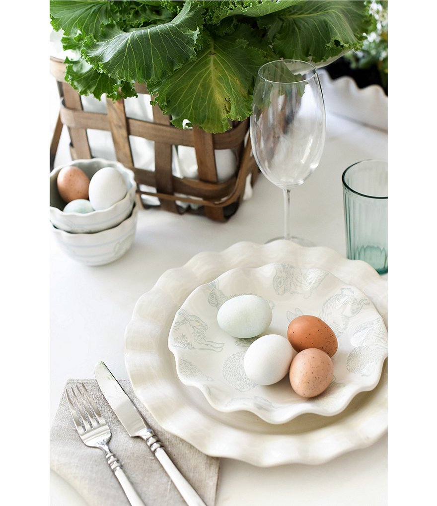 Coton Colors Speckled Rabbit 11#double; Ruffle Best Bowl