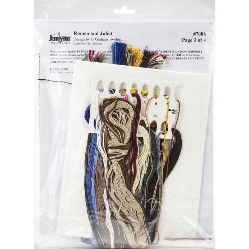 Janlynn Counted Cross Stitch Kit 13"X16"-Romeo & Juliet (14 Count)