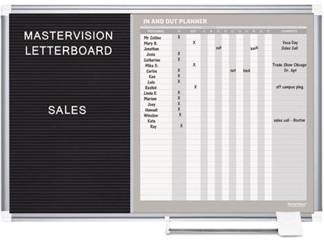 Mastervision GA0387830 In-Out and Messaging Center