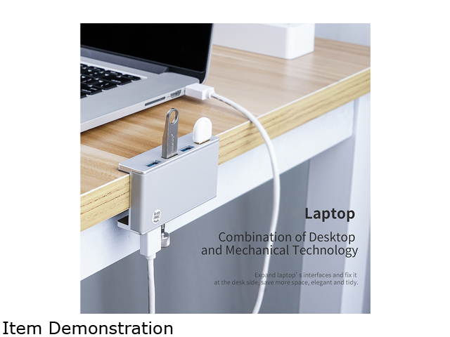 ORICO MH2AC-U3 Aluminum 2 Ports USB 3.0 Clip-type HUB With SD Card Reader For Desktop Laptop Clip Range 10-32mm With 4.95FT ( 1.5Meter) Date Cable - Silver