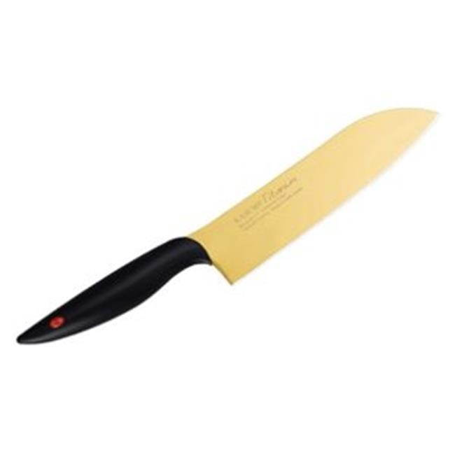 Chroma Kasumi Titanium: 7" Santoku Knife - Gold