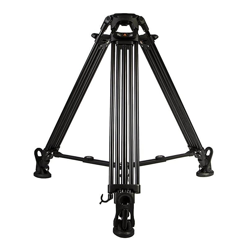 by Ikan GA752 2 Stage Aluminum Tripod 75mm Ball wMidLevel Spreaderblack