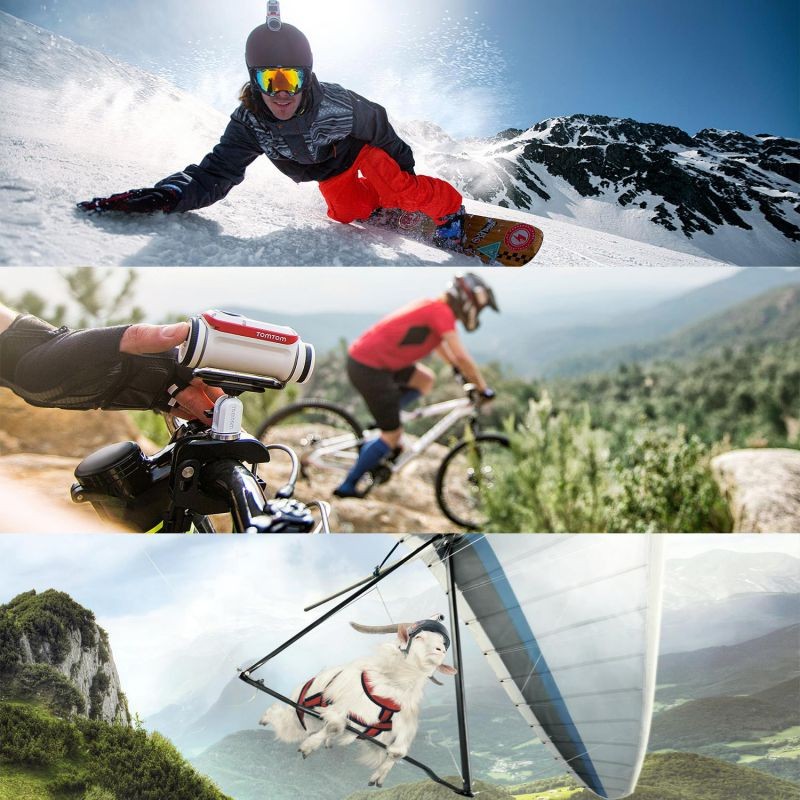 TomTom Bandit 16MP 4K Ultra HD Action Camera, Wi-Fi and Bluetooth Connectivity, GPS, Base Pack