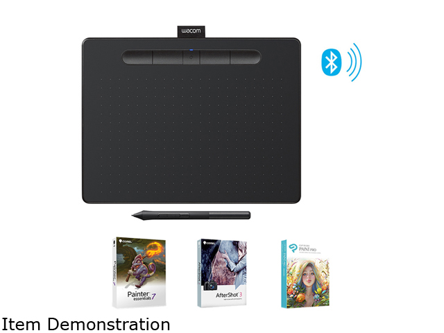 Wacom Intuos Wireless Graphics Drawing Tablet with 3 Bonus Software Included, 10.4" X 7.8", Black (CTL6100WLK0)