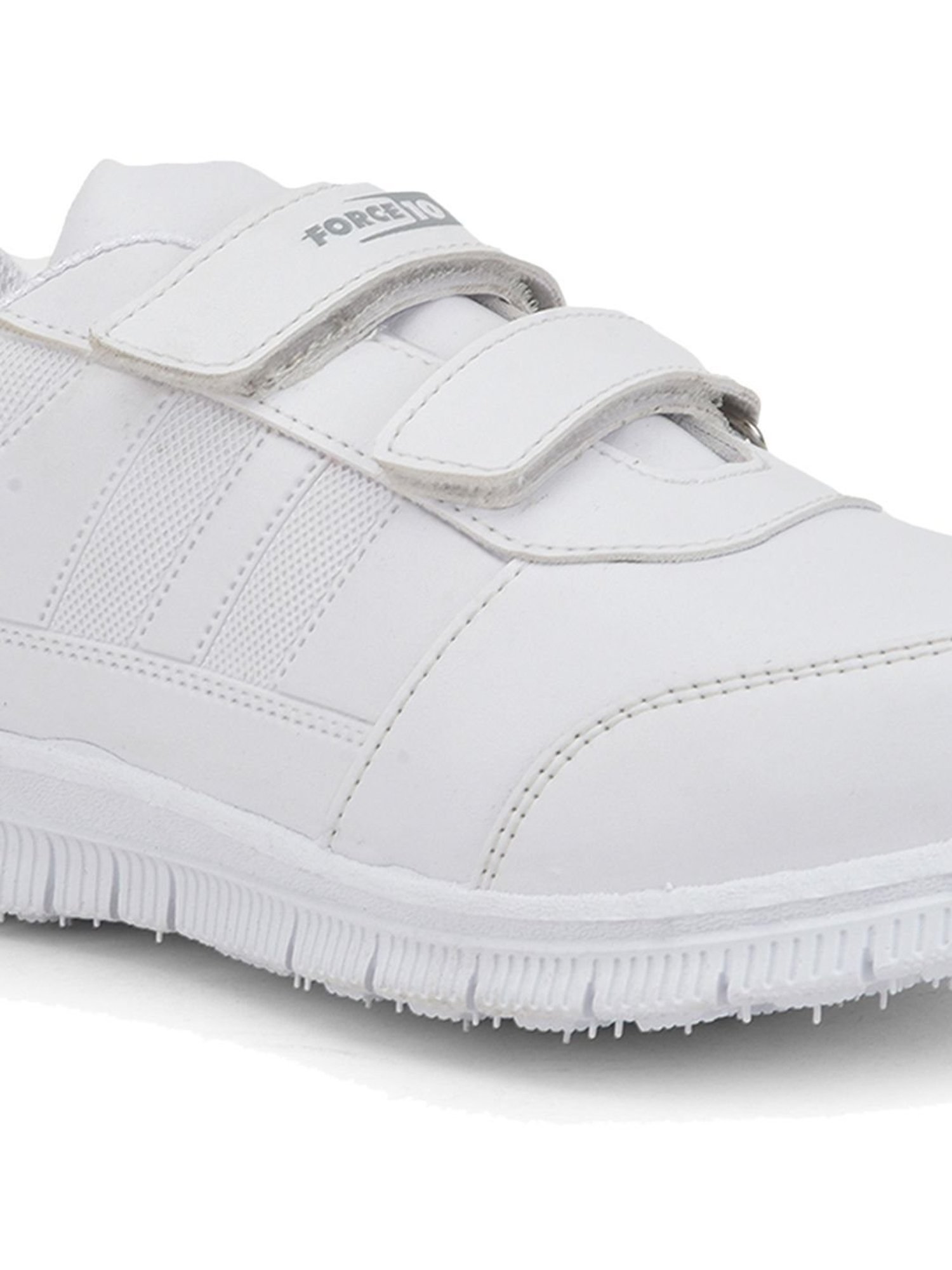 Force10 By Liberty Kids White Velcro Shoes