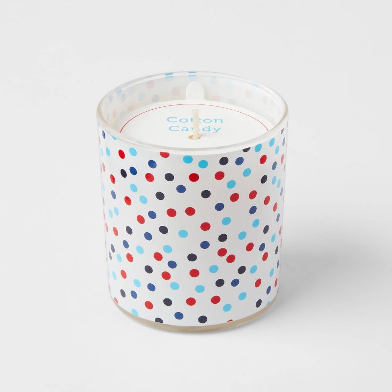 5.5oz Americana Glass Jar Cotton Candy Candle - Sun Squad™