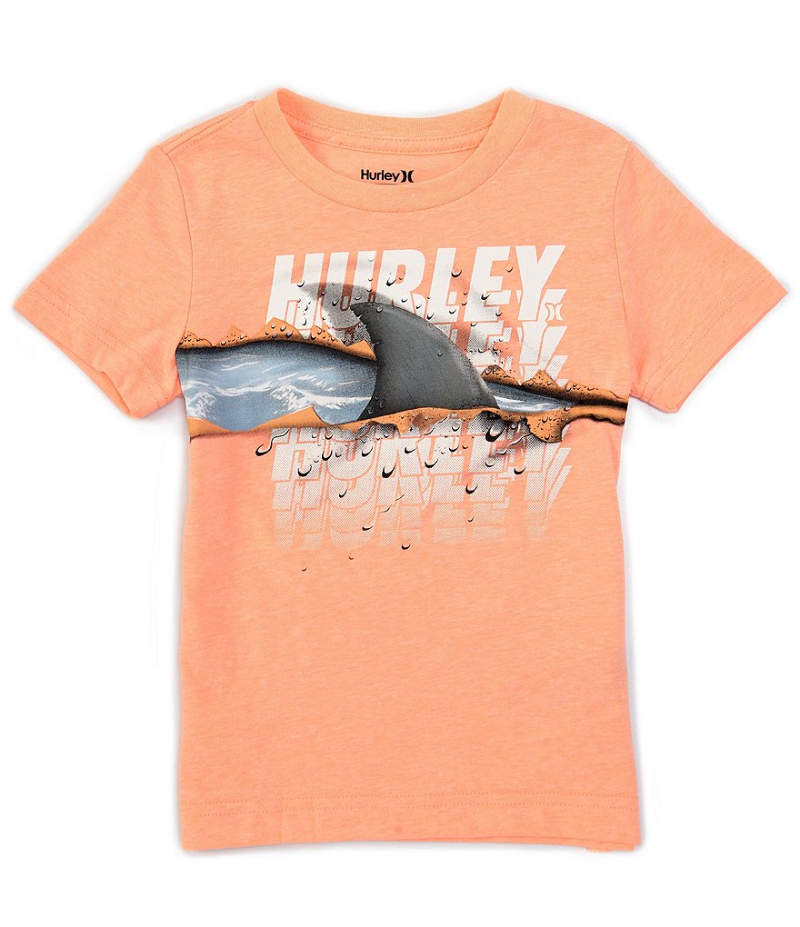 Hurley Little Boys 2T-7 Short-Sleeve Shark Fin Graphic Tee