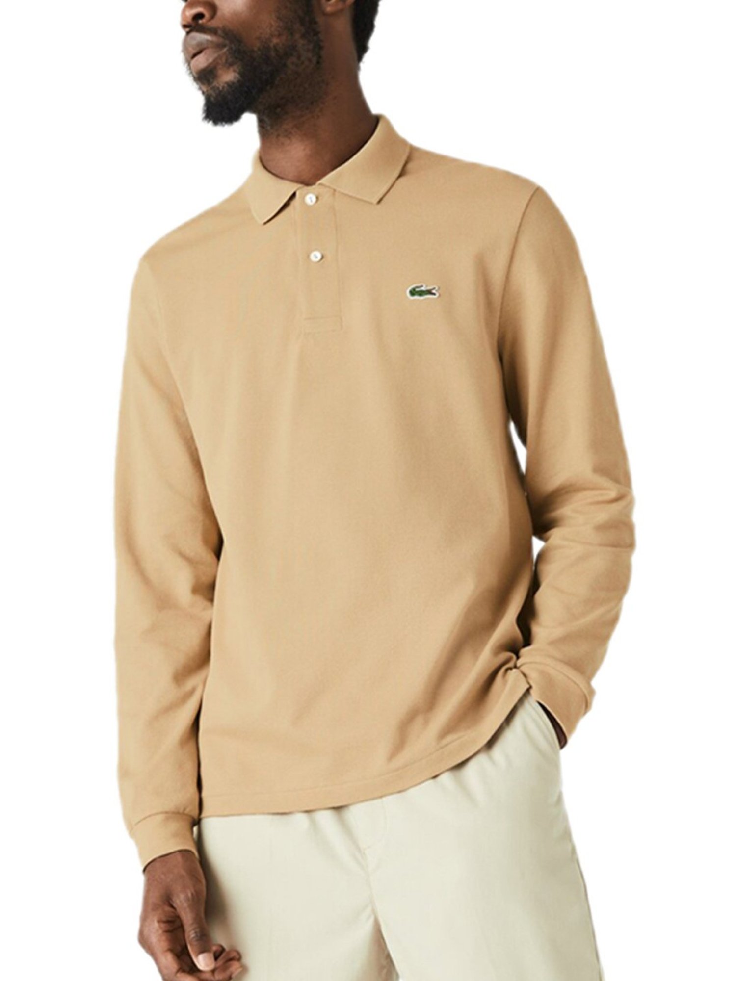 Lacoste Tan Cotton Classic Fit Polo T-Shirt