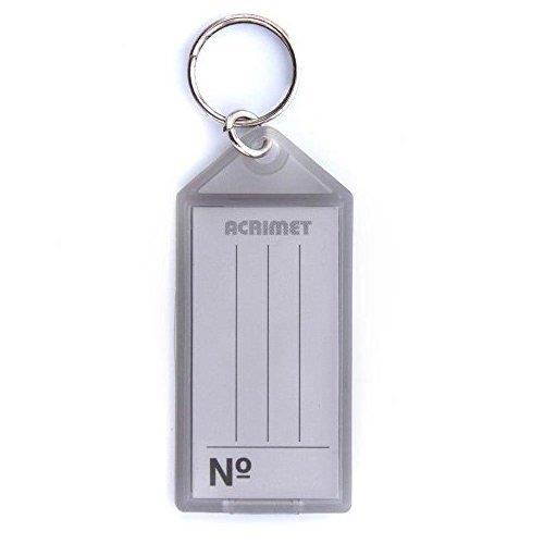 Acrimet Key Cabinet Organizer 96 Positions with Lock (Wall Mount) (96 Smoke Tags Included) (Black Cabinet)