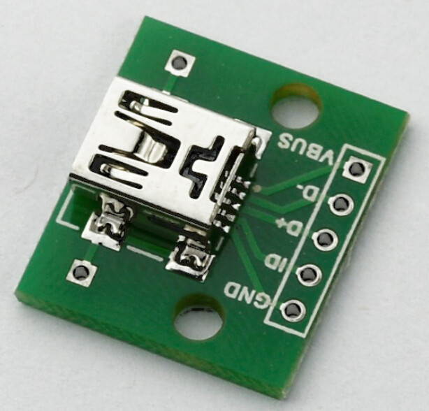 2PCS/LOT Mini USB to DIP Adapter Converter for 2.54mm PCB Board DIY Power Supply