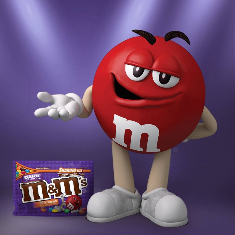 M&M's Dark Chocolate Sharing Size Chocolate Candies Pouch - 10.1oz