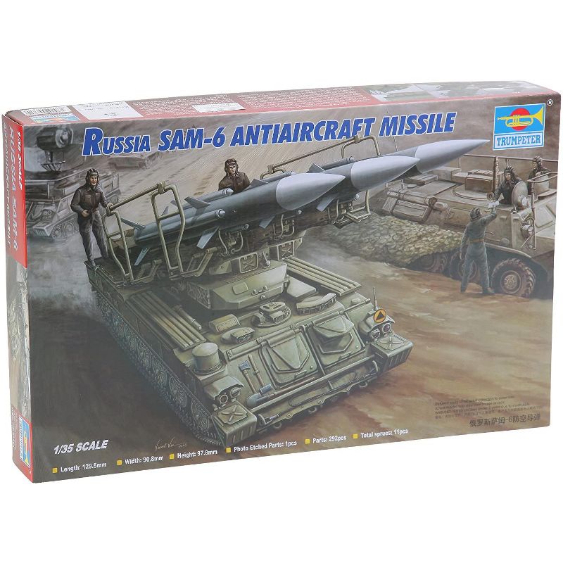 Trumpeter Russian SAM-6 Anti-Aircraft Missile w/ Launcher 1/35 Scale Model Kit