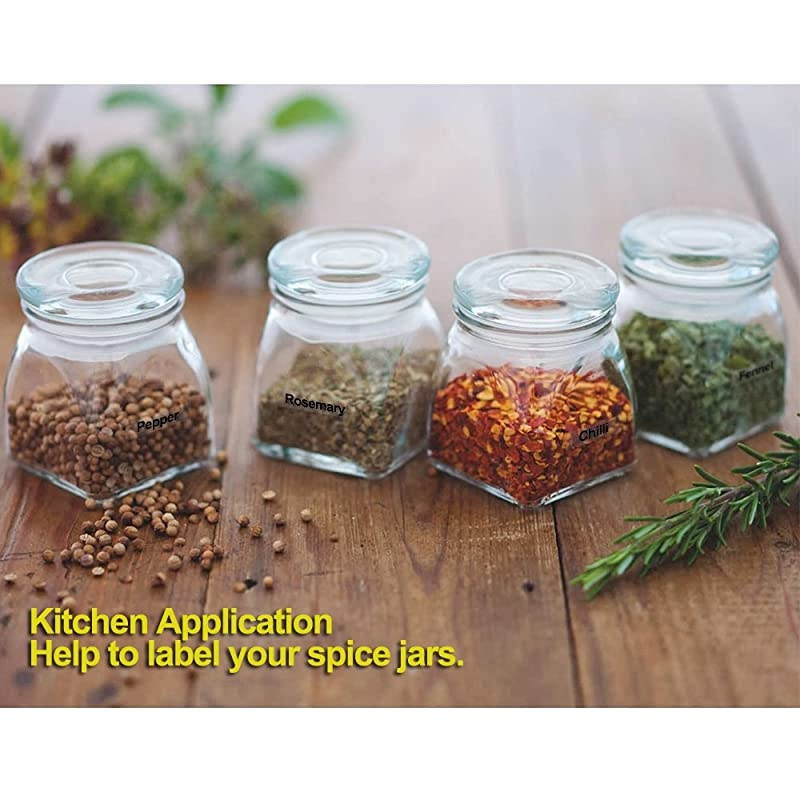 Compatible Label Tape Replacement for DYMO LetraTag Refills Clear Transparent Label Tape Compatible with DYMO Label Maker 12 Inch x 13 Feet 12mm x 4m 4 Pack