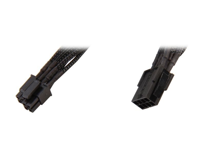 Rosewill RCDV-12003 9.84 in. (25 cm) Single Sleeved 8 Pin Motherboard Power Extension Cable