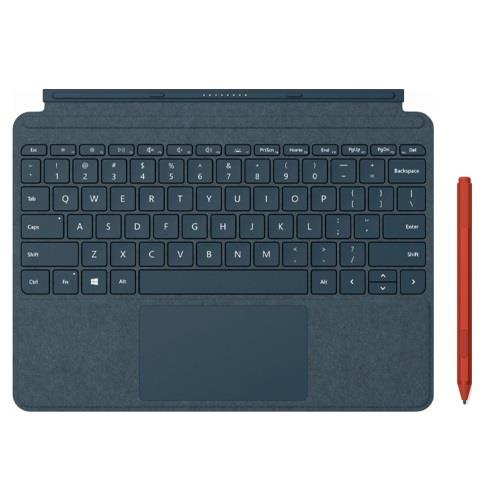 Microsoft Surface Pen Poppy Red+Surface Go Signature Type Cover Cobalt Blue - 4,096 Pressure Points for Pen - A full keyboard experience - Made w/ Alcantara Material - Pair Keyboard w/ Surface Go - Ti