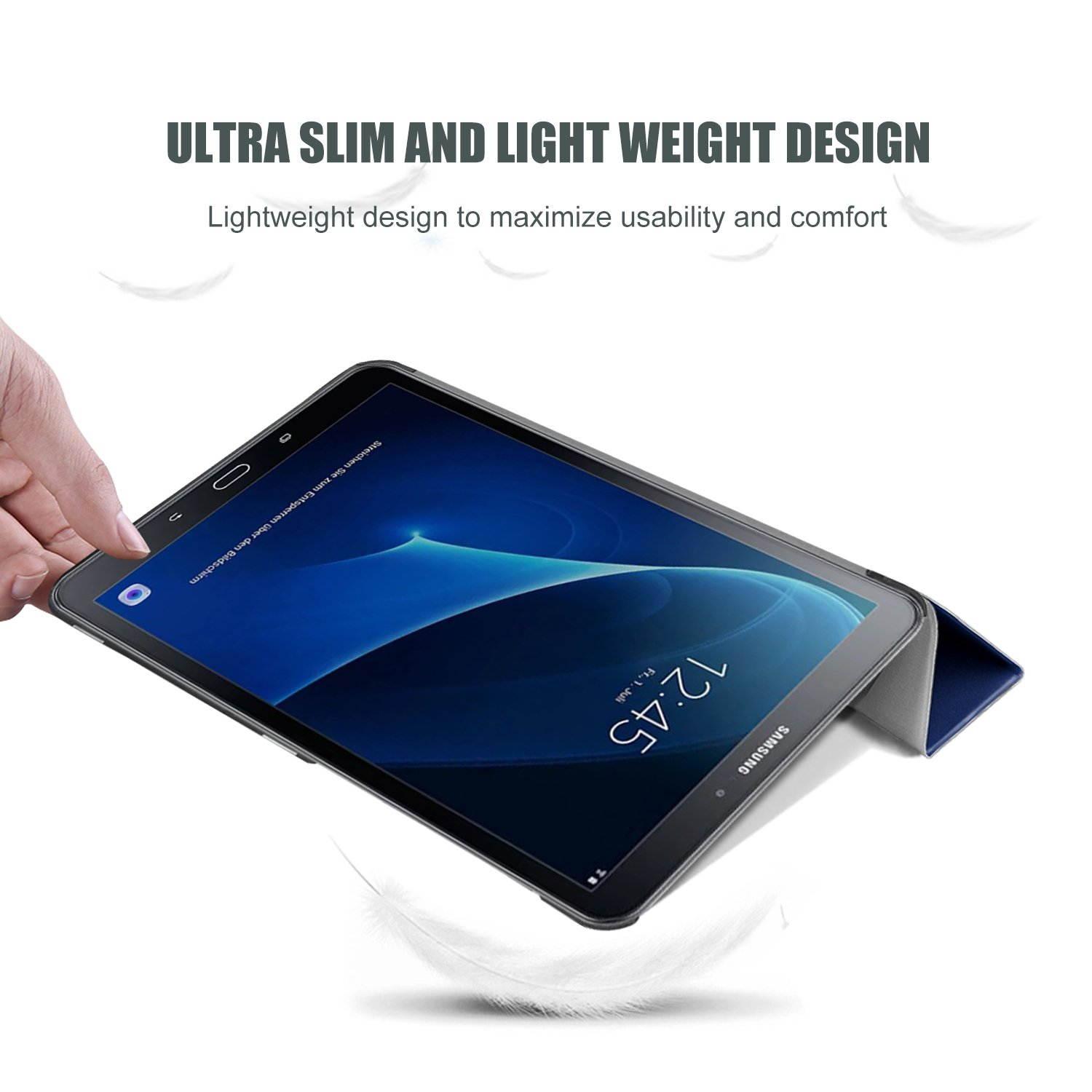 ProCase Galaxy Tab A 10.1 with S Pen Case SM-P580 2016 Old Model, Slim Smart Cover Stand Folio Case for Galaxy Tab A 10.1 Inch Tablet S Pen P580 2016 -Navy Blue