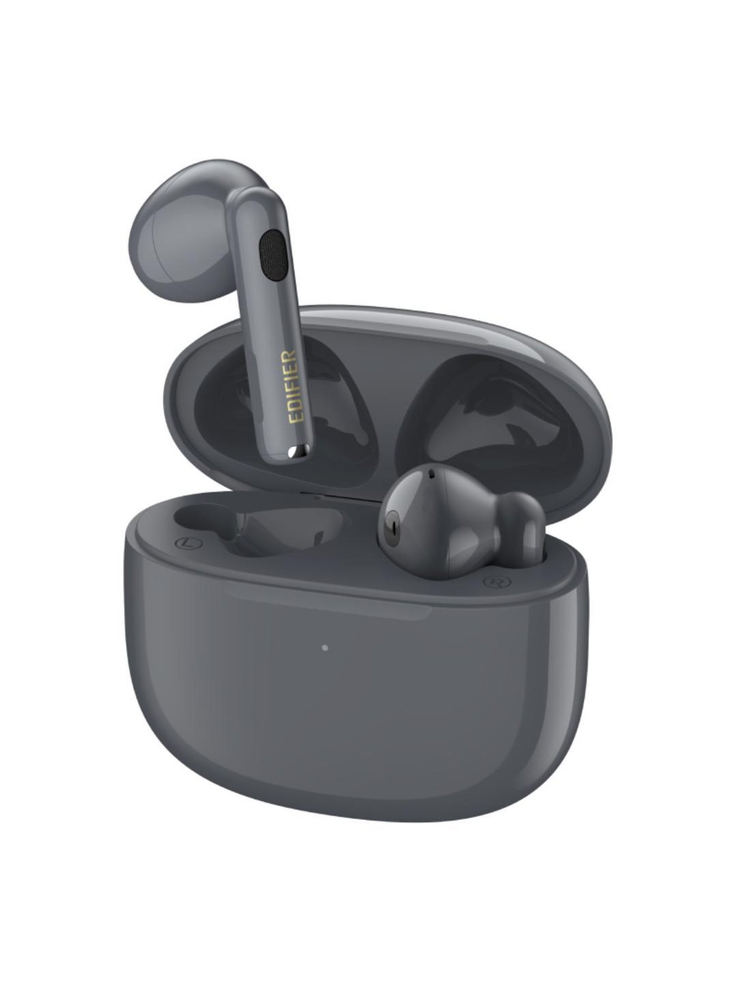 Edifier W320TN In Ear Earbuds with Adaptive Active Noise Cancelling (Grey, True Wireless)