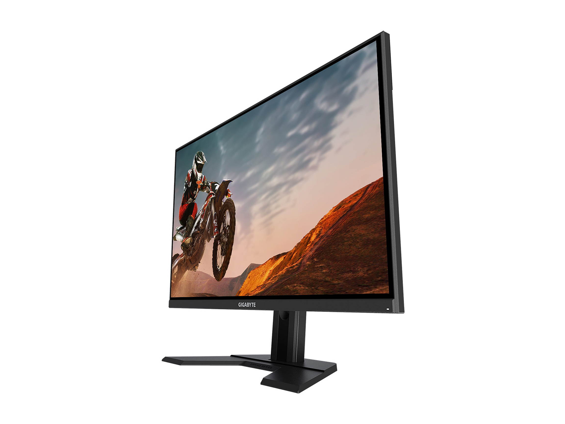 GIGABYTE G27F 27" 144Hz 1080P Height Adjustable Gaming Monitor, 1920 x 1080 IPS Display, 1ms (MPRT) Response Time, 95% DCI-P3, FreeSync Premium, 1x DisplayPort 1.2, 2x HDMI 1.4, 2x USB 3.0