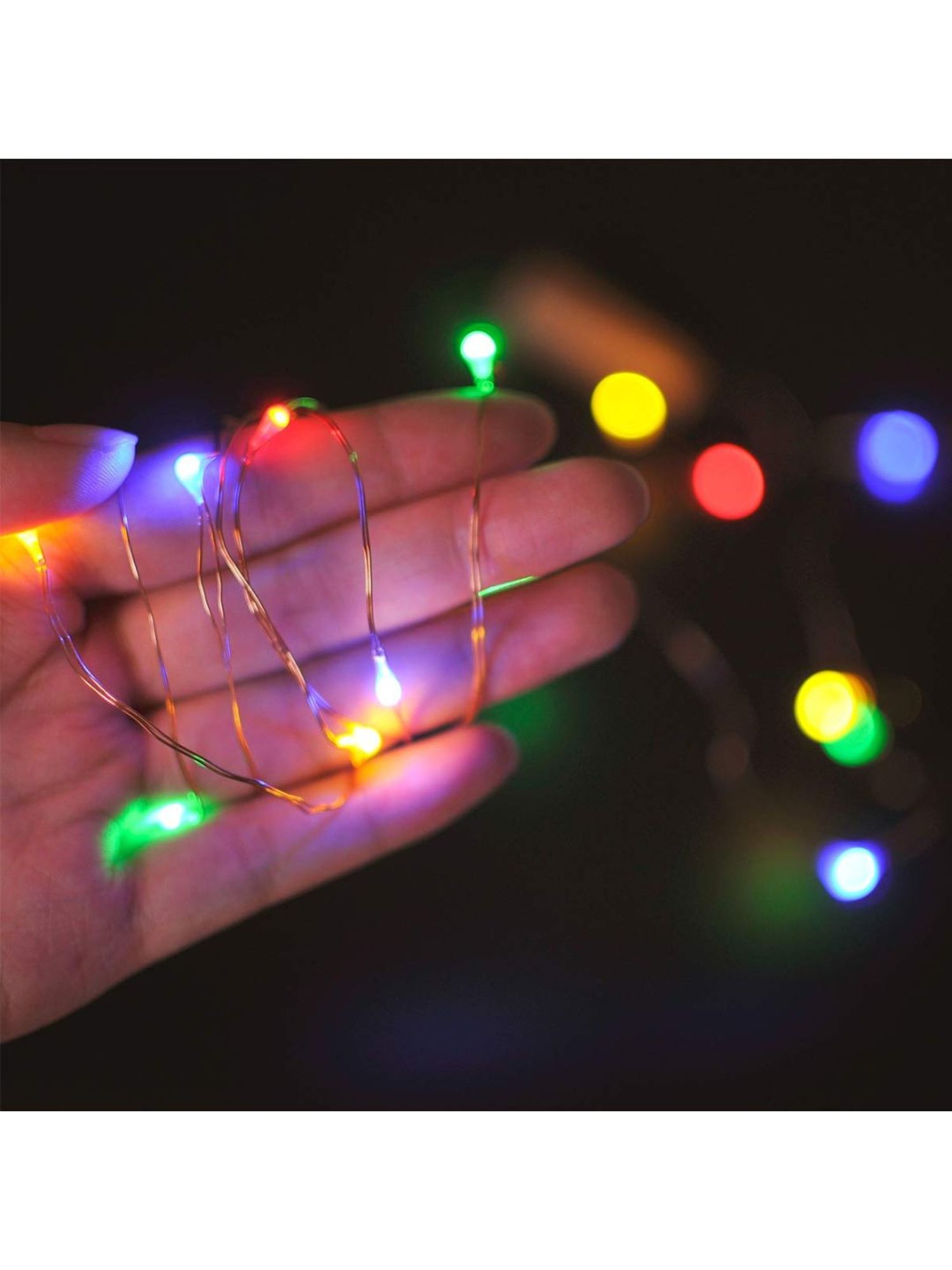 XERGY Battery Box and Remote and 8 Mode Functions Copper Wire Led Fairy String (Multicolor)