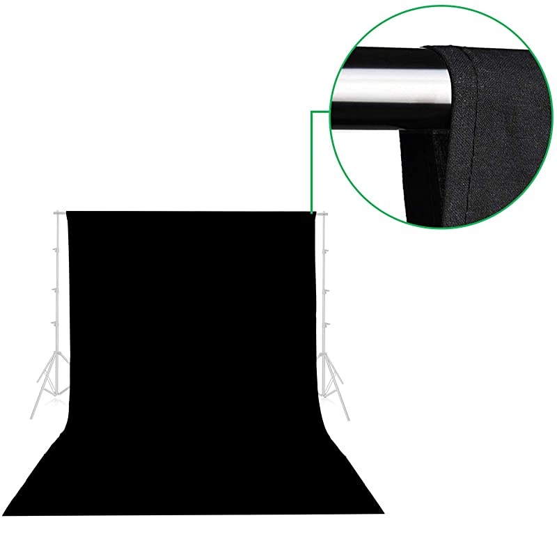 White Backdrop Background Screen 9 x 15 ft Muslin Photo Video Backdrop Studio 4 x Backdrop Clamp Included