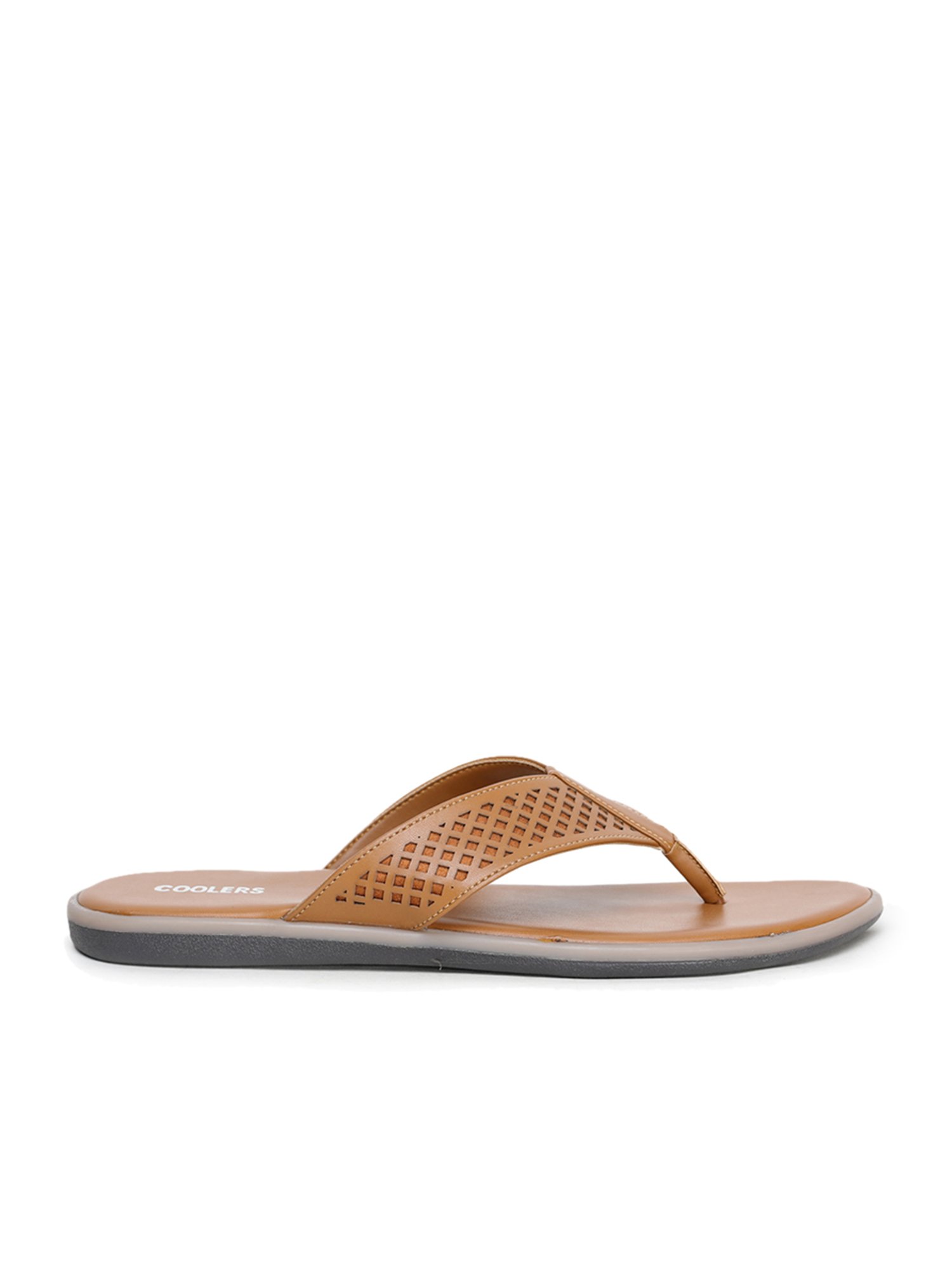 Coolers by Liberty Men's Tan & Grey Flip Flops