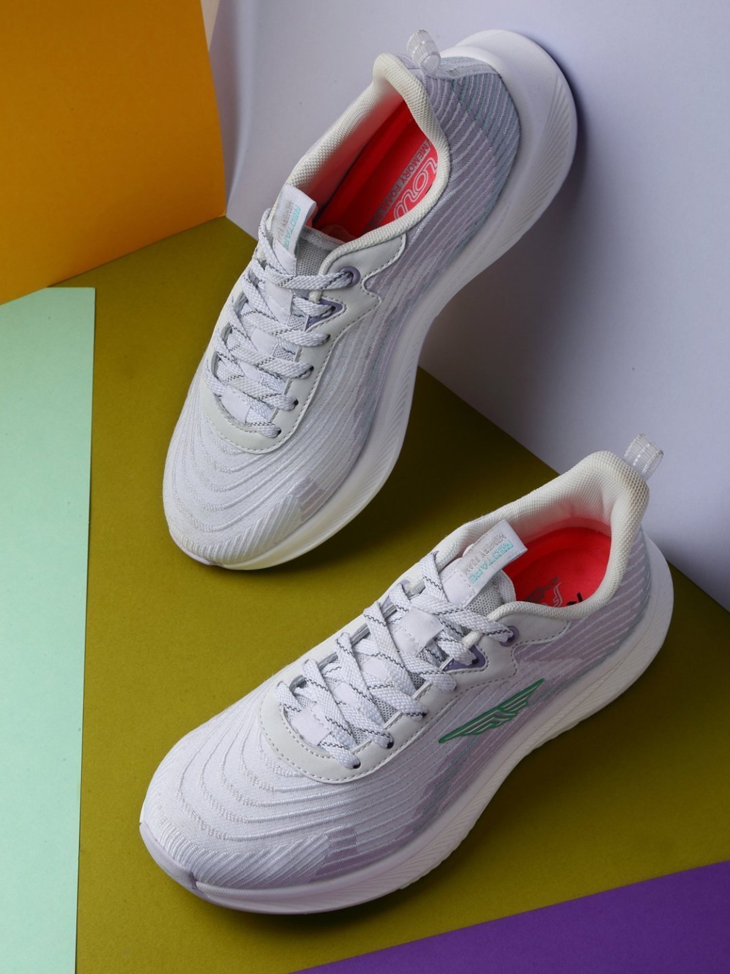 Red Tape Women's Off White Walking Shoes