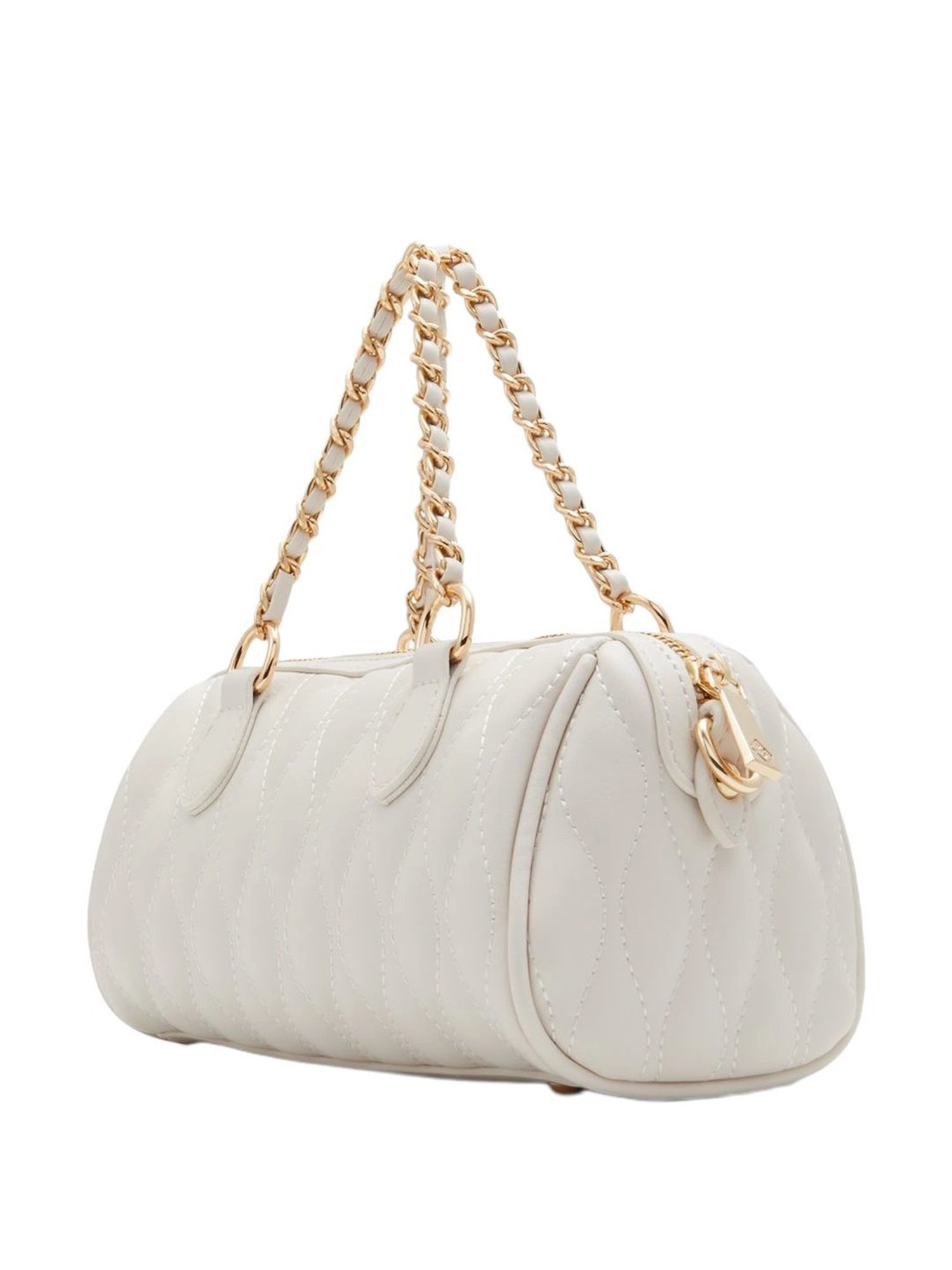 Call It Spring White Textured Small Handbag