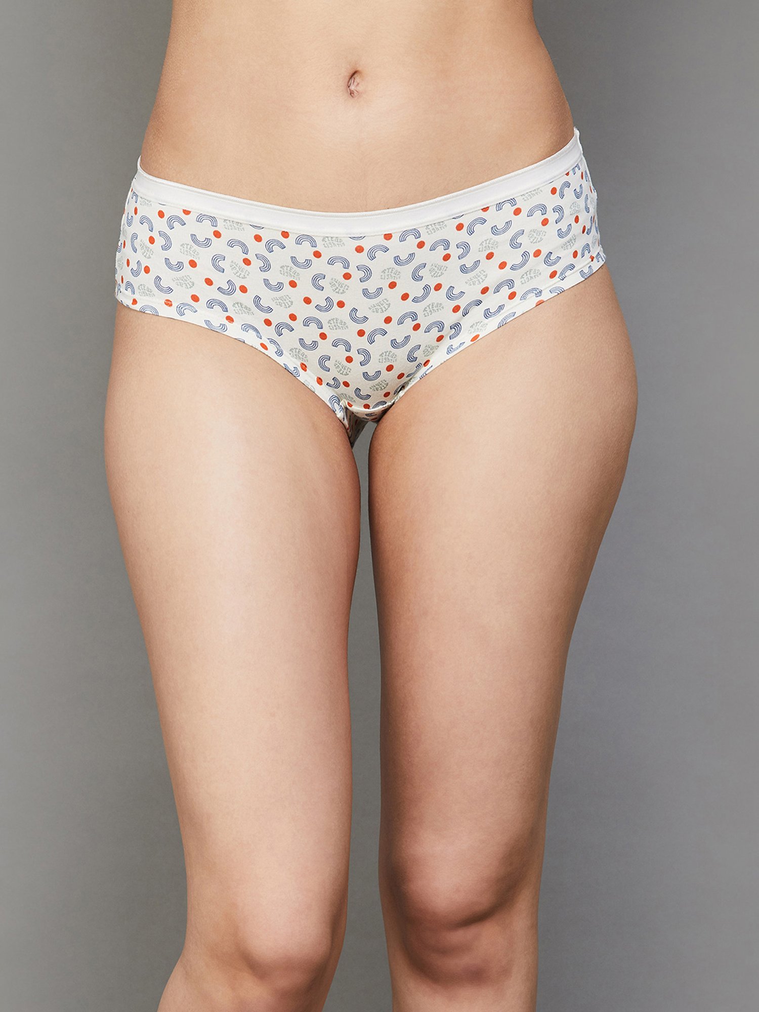 Ginger by Lifestyle Maroon & White Printed Panties - Set Of 3