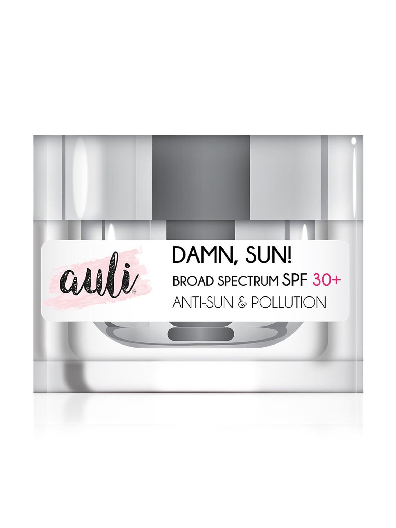 Auli Damn Sun SPF 30 Broad Spectrum Sweat Proof Anti-Tan and Pollution Sunscreen - 60 gm