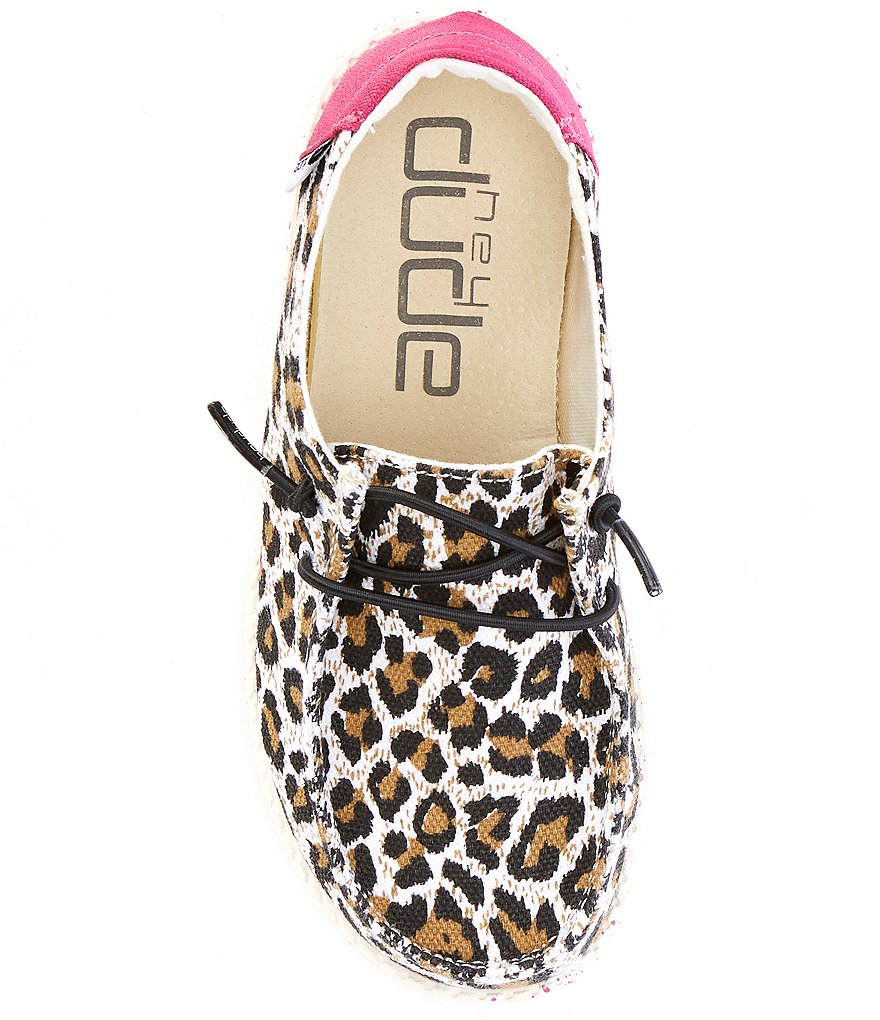 Hey Dude Girls' Wendy Cheetah Printed Washable Slip-Ons (Toddler)