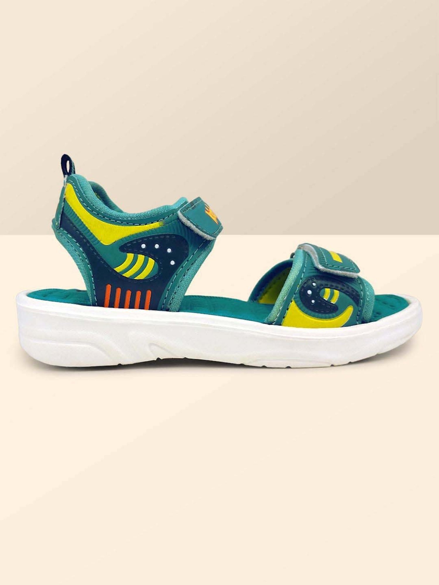Kidsville Blue & Yellow Floater Sandals