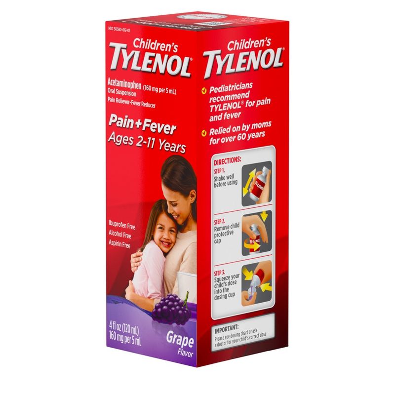 Children's Tylenol Grape Oral Suspension - 4 fl oz
