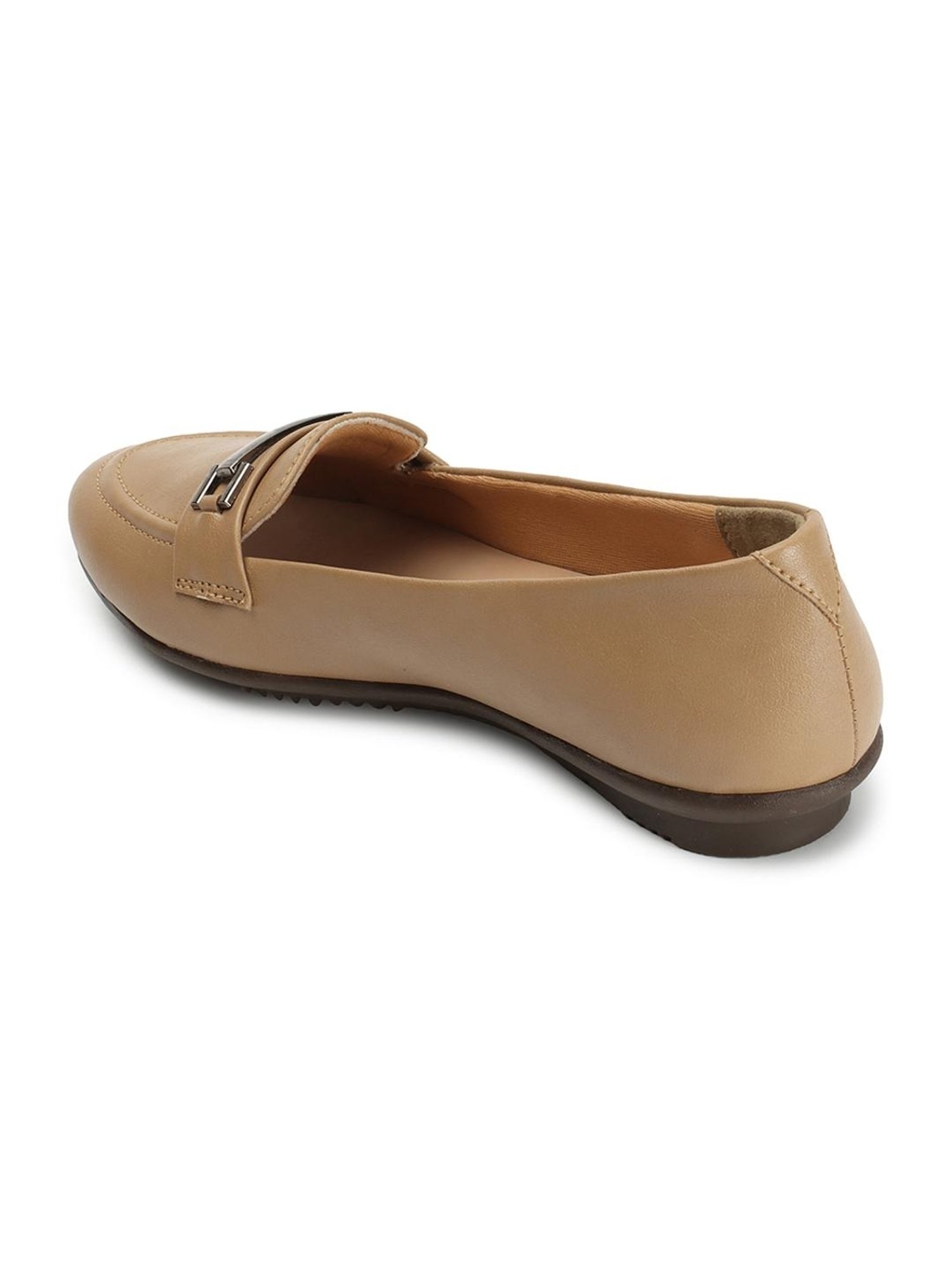 Elle Women's Beige Casual Loafers