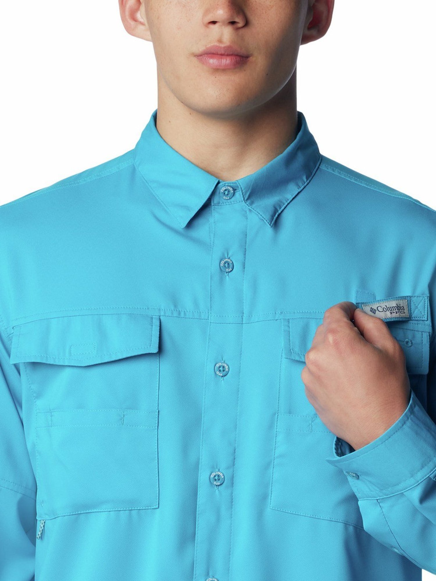 Columbia Ocean Blue Regular Fit Shirt