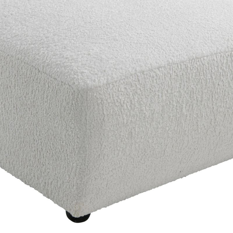 Axelle Faux Sheep Accent Lounger White - Picket House Furnishings