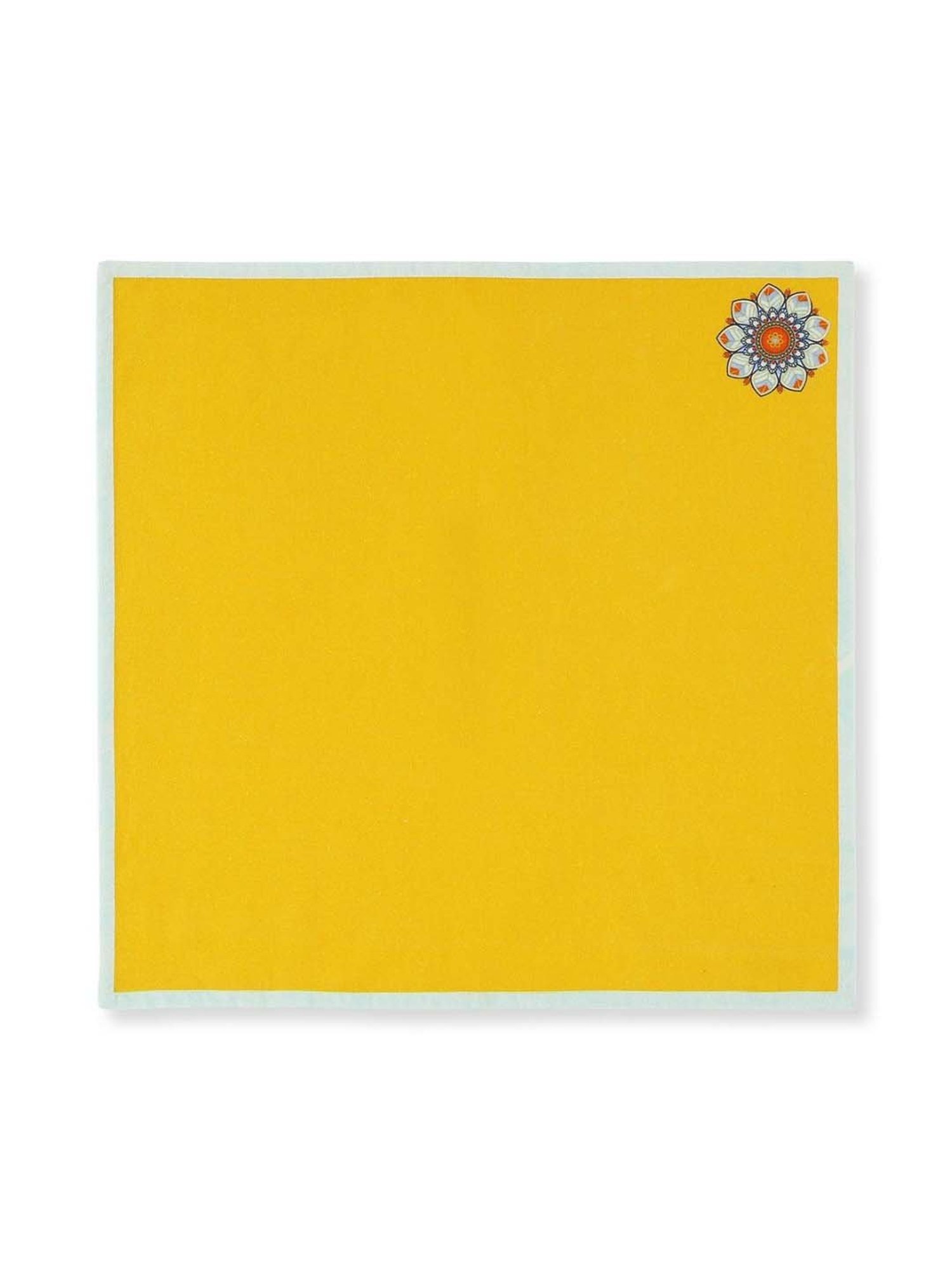Home4U 'ISMERIE' Mustard Cotton 50 cm Napkin - Set of 4