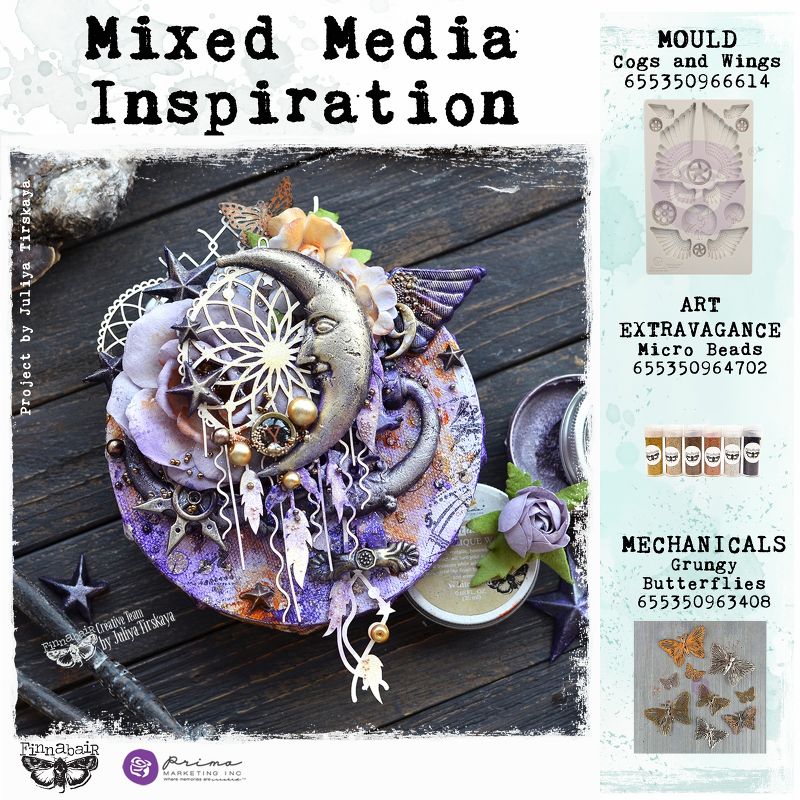 Finnabair Decor Moulds 5"X8"-Cogs & Wings