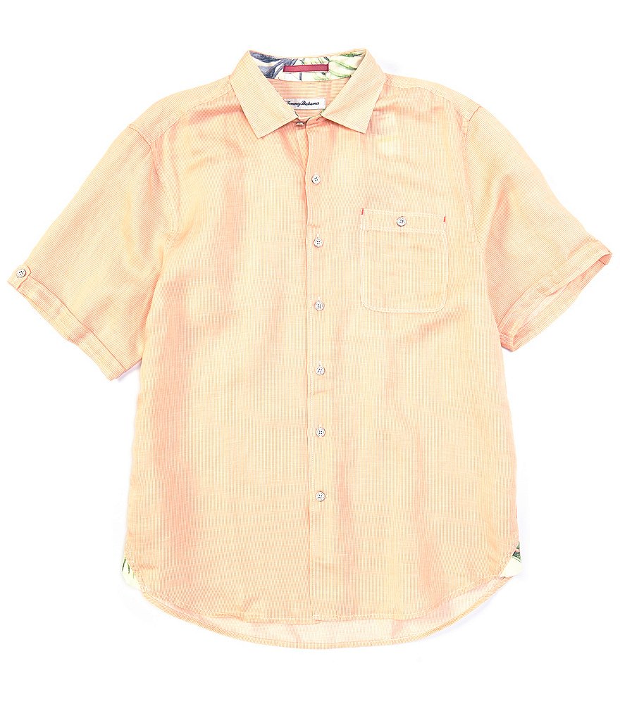 Visconti Geo Floral Print Short-Sleeve Woven Shirt