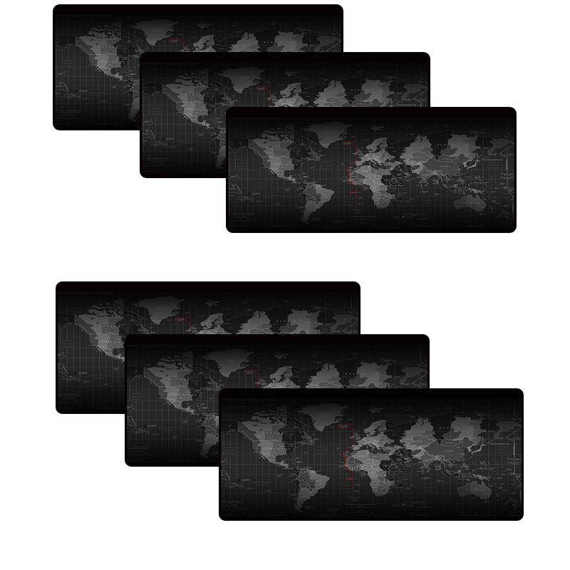 Extra Large Mouse Pad Old World Map Gaming Mousepad Anti-slip Natural Rubber Gaming Mouse Mat with Locking Edge