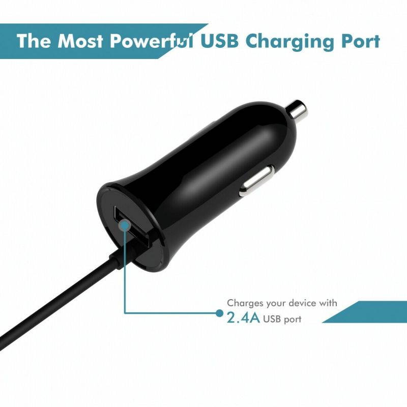 Himbox HB-F01 Wireless FM Transmitter Radio Adapter 2.4A USB Charger 3.5 mm