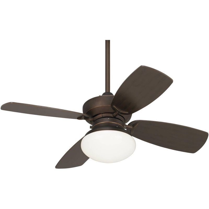 36" Casa Vieja Modern Ceiling Fan with Light LED Dimmable Oil Rubbed Bronze Opal Glass for Living Room Kitchen Bedroom Family